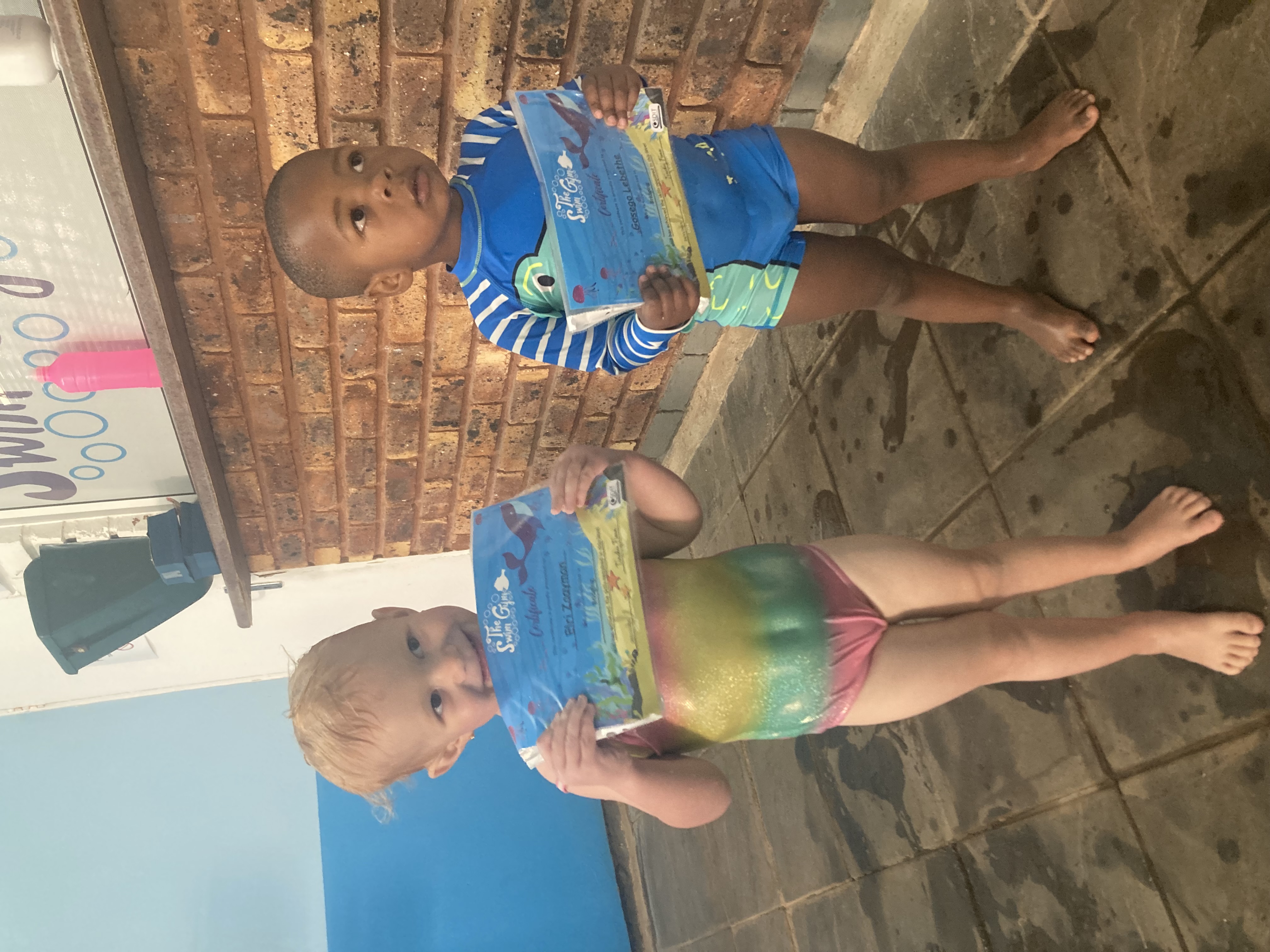 Group swimming class