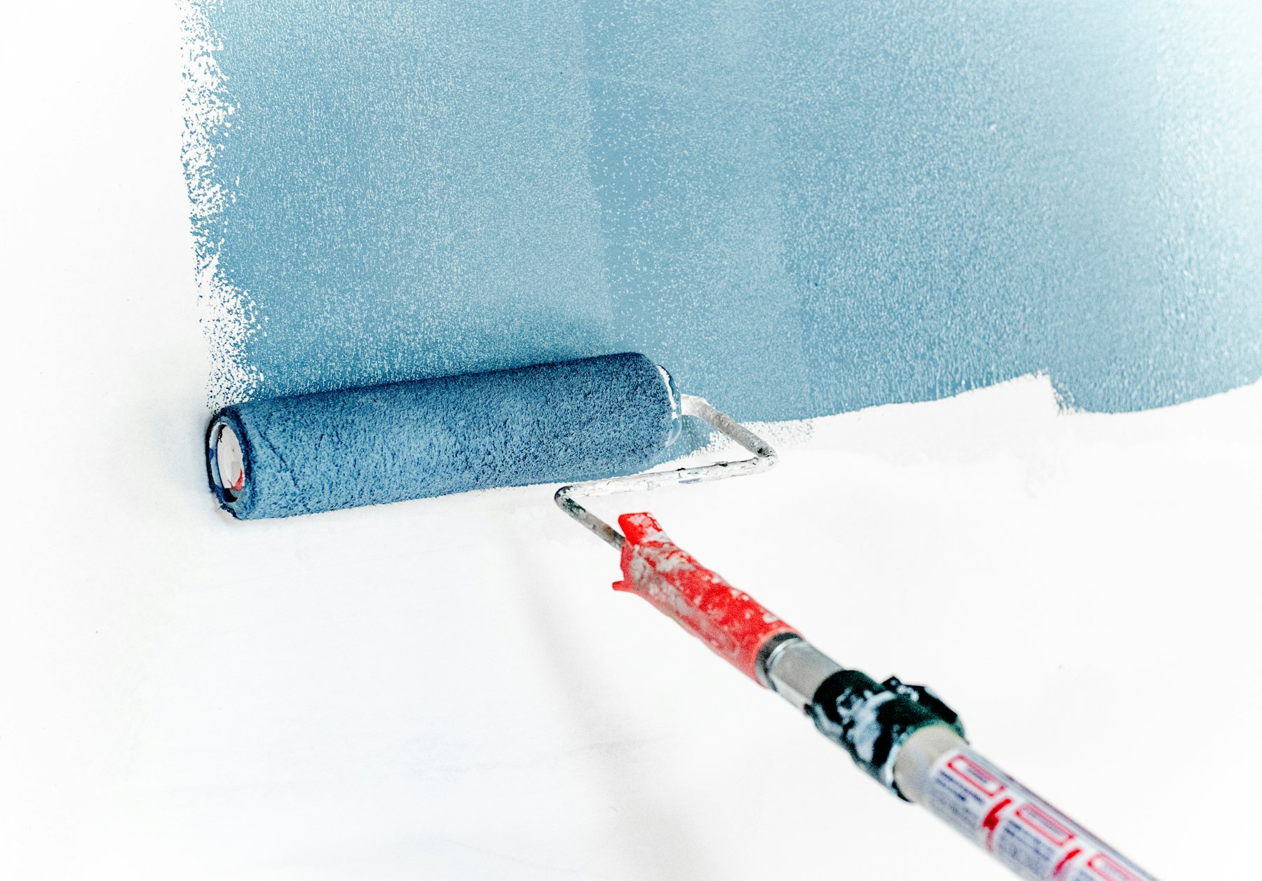 Interior painting in progress