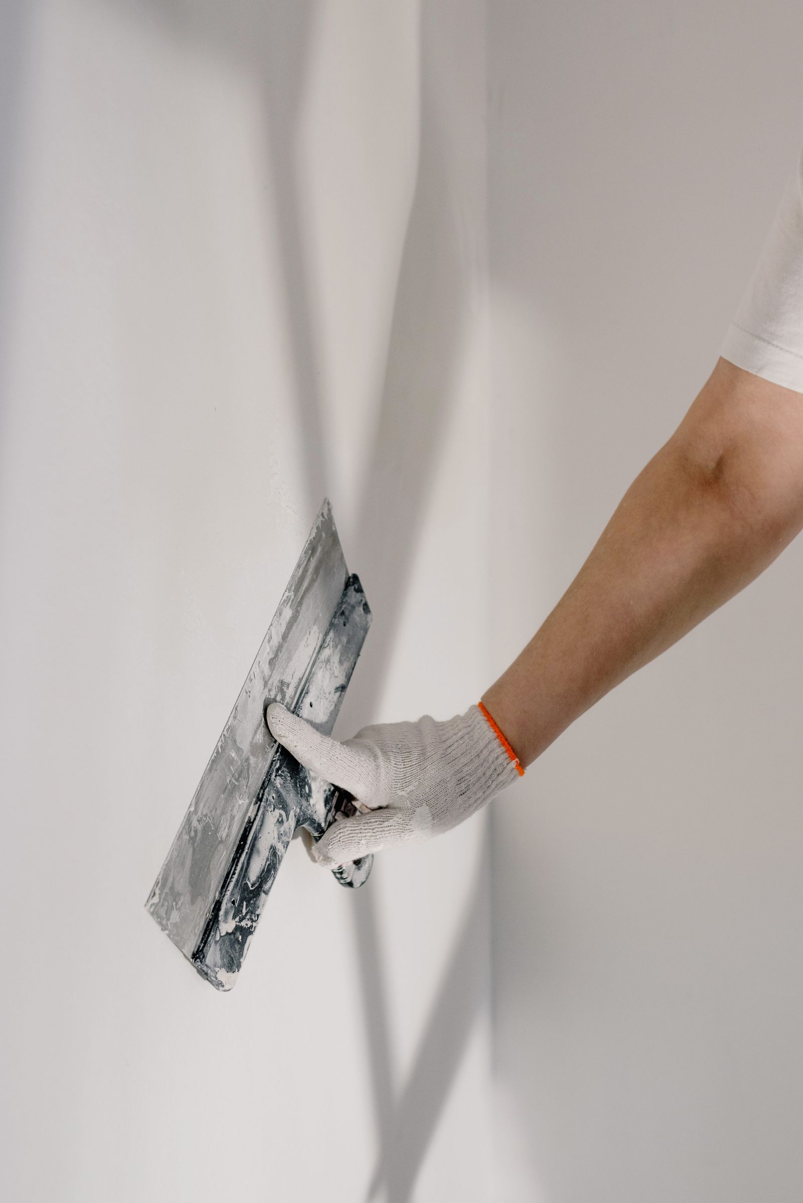 Rhinolite being applied to an interior wall